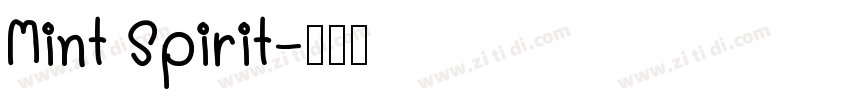 Mint Spirit字体转换